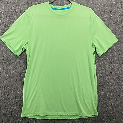 #ad Magellan Fish Gear Shirt Mens Size M Green Crew Neck Short Sleeve Casual Tee $14.14