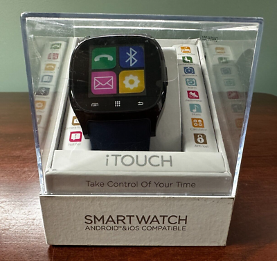 #ad iTouch Men#x27;s Touchscreen Fitness Tracker Smart Watch NEW NIB $19.99