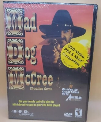 #ad #ad Brand New MAD DOG McCREE INTERACTIVE VIDEO GAME DVD 2001 Compat PS2 amp; Xbox $19.89