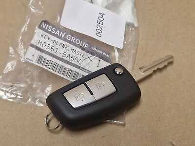 #ad Genuine Nissan Juke F15 Flip Remote Key Nissan H0561BA60C 2 Buttons H0561 BA60C GBP 79.99