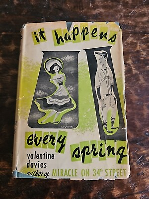 #ad It Happens Every Spring By Valentine Davies 1949 First Edition With Dust Jacket $250.00
