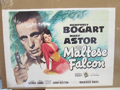 #ad THE MALTESE FALCON HUMPHREY BOGART MARY ASTOR VINTAGE POSTER REPRINT CNG2846 $47.47