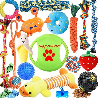 Dog Chew Toys for Puppy 20 Pack Puppies Teething Chew Toys for Boredom $28.99