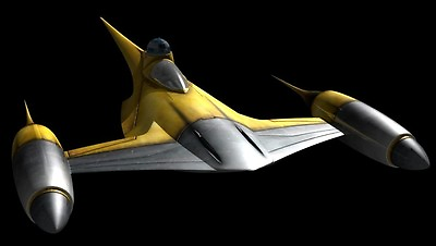#ad Naboo N 1 Star fighter Spaceship Wood Model Replica Small Free Shipping $609.99