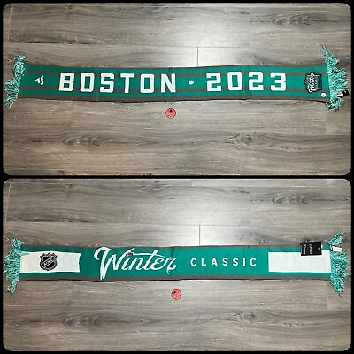 #ad 2023 Winter Classic Boston Bruins Green Monster Scarf Reversible Fenway Park $44.95