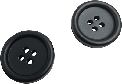 #ad 20PCS Black Resin Jacket Buttons Large Coat Buttons 30Mm for Sewing Tailor Cra $8.99