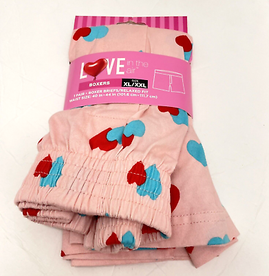 #ad Love is in the air Boxer Women Valentine Day Relaxed Fit Size XL XXL Color Pink $12.45