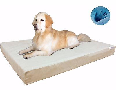 #ad Orthopedic Waterproof Gel Memory Foam Pet Dog Bed for Medium Large XL Dogs Khaki $139.95
