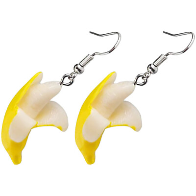 #ad Funny Earrings Banana Dangle Girl Accessories Funky for Women Girls Miss $9.89