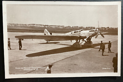 #ad Mint France Real Picture Postcard Union Treat Record Airplane Doret amp; Le Brix $39.99
