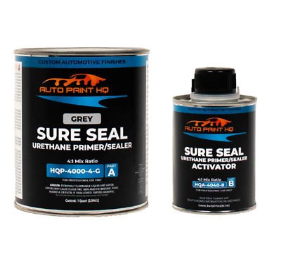 #ad Sure Seal 2K Urethane Sealer Primer Quart Dark Gray Black or White $69.95