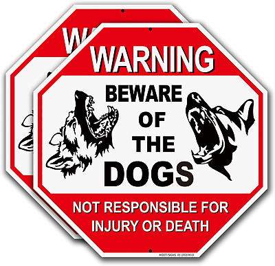 #ad #ad Beware of Dog Sign Reflective Highly Visible 12X12quot; Dog Warning Signs Beware $13.53