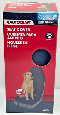 #ad Autocraft Front Seat Cover for Dog Pets Water Resistant Airbag Safe Black $13.95