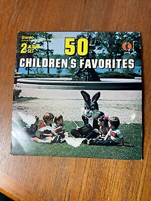 #ad 50 Children’s Favorites 2 Album Vinyl LP K Tel International NU 429 Record RARE $7.90