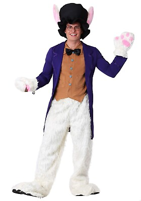 #ad Adult White Rabbit Alice in Wonderland Bunny Hare Costume SIZE STANDARD Used $52.99
