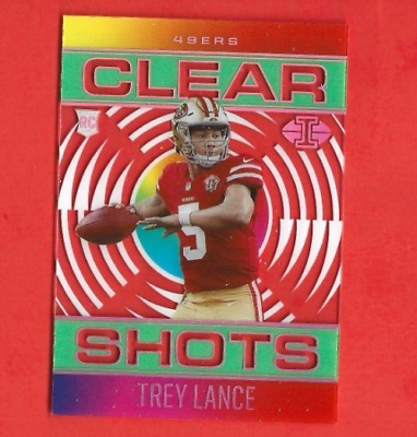 #ad 2021 Illusions #CS 18 Trey Lance Rookie Clear Shots Green San 49ers $5.71