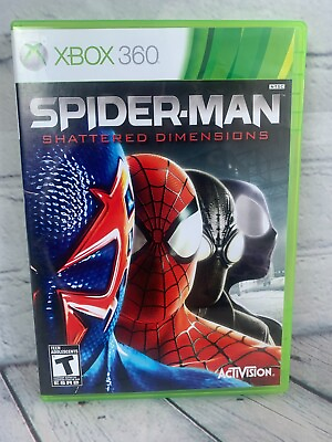 #ad Spider Man: Shattered Dimensions Microsoft Xbox 360 2010 CIB Mint Disc C $120.00
