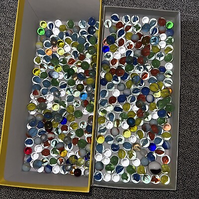 #ad Random Cats Eye Marbles And Others Lot Of 378 $39.99