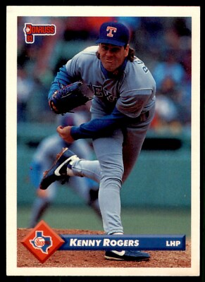 #ad 1993 Donruss Series 2 Kenny Rogers Texas Rangers #509 $1.25