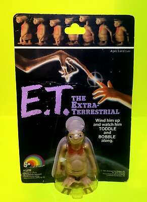 #ad Vtg 1982 ET The Extra Terrestrial Figure Wind up Alien Toy LJN Bobble Toy $21.99