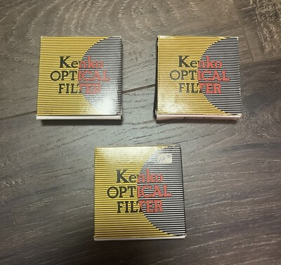 #ad Set Of 3 Kenko 49mm amp; 55mm UV Lens Filter Optical Glass Made In Japan New $19.99
