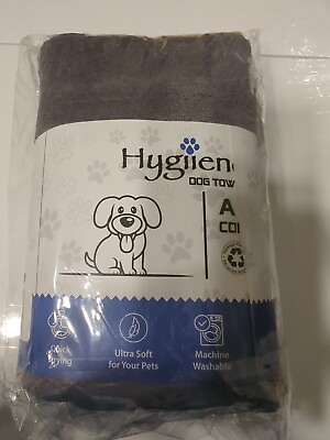 #ad Ultra Soft Grooming Bath Towel for Dogs Cats and Pets quick dry gray $8.97