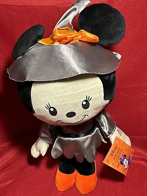 #ad Gemmy Disney Minnie Mouse Plush Halloween Door Greeters Witch NEW 22 inches $31.96
