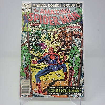 #ad Amazing Spider Man #166 FN VF COMBINED SHIPPING $10.00