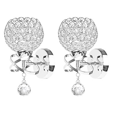 #ad Crystal Wall Sconces Set of Two Modern Wall Light Sconces Wall Lighting $49.35