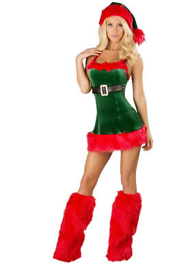 #ad ROMA Green Sexy Santa’s Helper Christmas Elf Dress $64.00