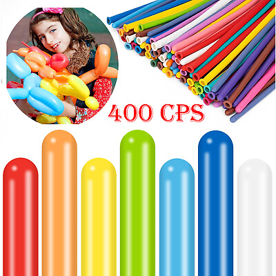 #ad 400Pcs Long Twisting Balloons 260Q Colorful Latex Balloons Magic Balloons for DI $17.98