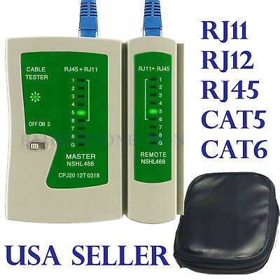 #ad Cat5 CAT6 RJ11 RJ12 RJ45 Network Ethernet Lan Internet Cable Tester Test Tool US $7.99