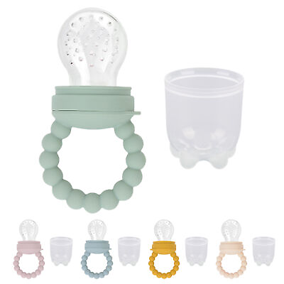 #ad Baby Food Feeder Silicone Fruit Teether Silicone Fruit Vegetable Teething Toys $9.96