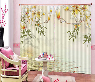 #ad Omniform Charming Flower3D Curtain Blockout Photo Printing Curtains Drape Fabric AU $179.99