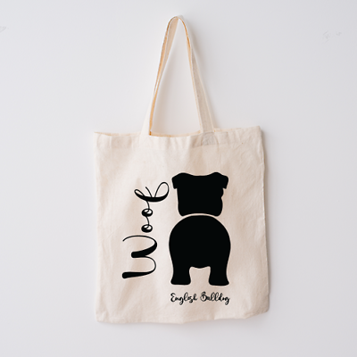 #ad English Bulldog Cute Dog Tote Bag Handmade $13.49