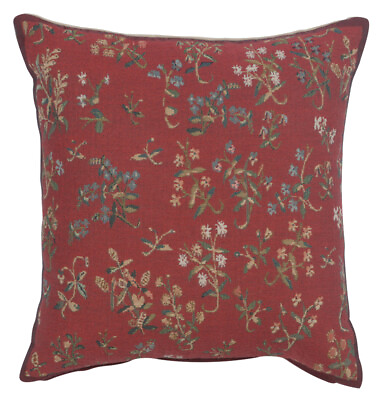 #ad Mille Fleurs Unicorn Pillow: New Belgian Tapestry Cover New Arrival $115.00