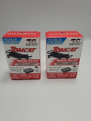 #ad Tomcat Mouse Killer Child Resistant Disposable Station X2 $12.00