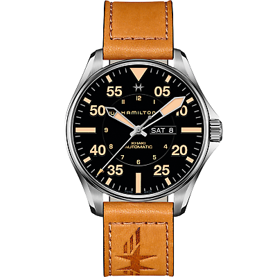 #ad Hamilton Men#x27;s H64725531 Khaki Aviation 46mm Automatic Watch $699.00