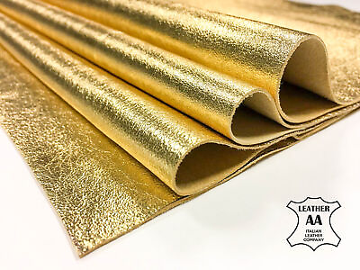 #ad Classic Gold Leather Sheets 6x6 8x10 12x12 12x18 18x24 PURE GOLD 569 $32.29