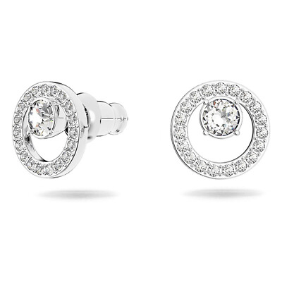 #ad Fashion Cubic Zircon Anniversary 925 Silver Plated Stud Earrings Jewelry A Pair C $3.64