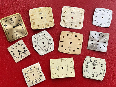 #ad LOT of 11 Watch Faces Watch Parts Vintage Dial Steam Punk $13.90