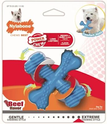#ad Dog Nylabone Dura Chew X Bone Beef Flavor Regular Dogs up to 15 lbs $15.81