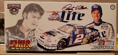#ad Rusty Wallace Elvis #2 Miller Lite 1998 Action Ford Taurus 1:64 Scale MIB $35.00