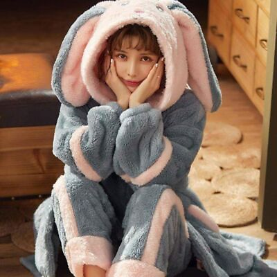 #ad Easter Bunny Plush Pajama Set Rabbit Night Dress $104.00