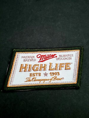 Miller High Life Logo Patch Htf Rare Iron On Sew On New $10.99