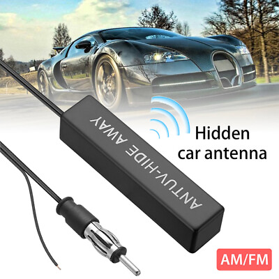 #ad Car Interior Hidden Amplified Antenna Electronic Stereo AM FM Radio Universal $9.25