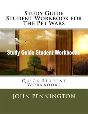 #ad Study Guide Student Workbook for the Pet Wars : Quick Student Workbooks Pape... $11.85