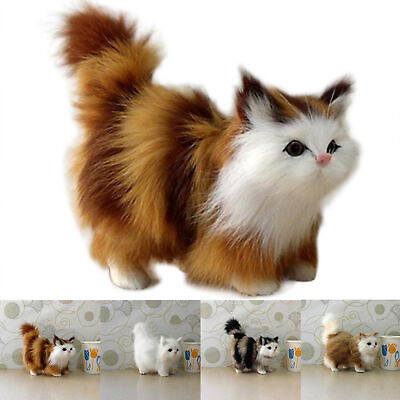 #ad 20CM Stuffed Plush Cats Toys Soft Cute Plush Cat Dolls For Kids Girl $13.49