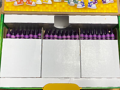 #ad 144 Crayola Crayons violet *purple* BULK $28.00
