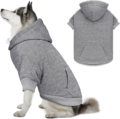 #ad Dog Sweaters for Large Dogs Dog Hoodie Dog Sweater Solid Soft Brushed Fleece Dog $35.99